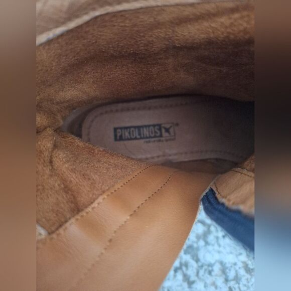 Pikolinos Ankle Boots Womens 38 Brown Gray Round Toe Zip Casual Comfort Leather - Picture 7 of 12